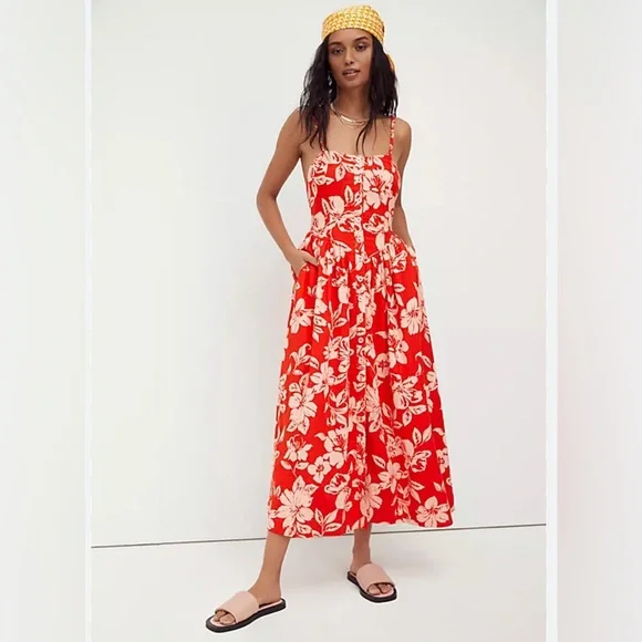 Free People Perfect Sundress - bright red - Picture 1 of 4